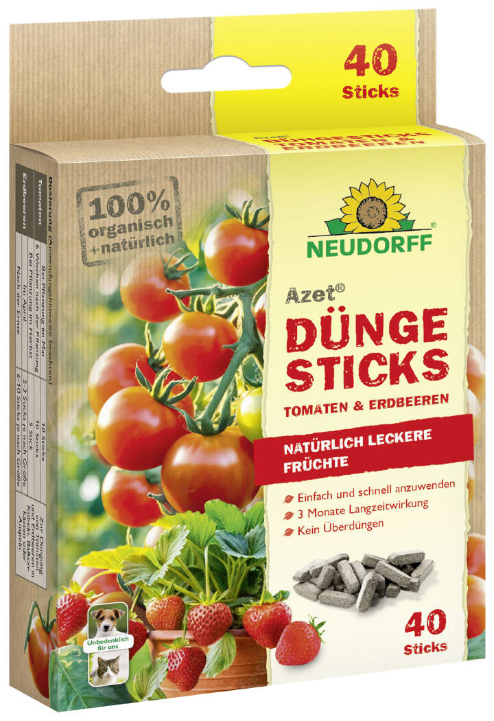 NEUDORFF Azet DüngeSticks für Tomaten & Erdbeeren